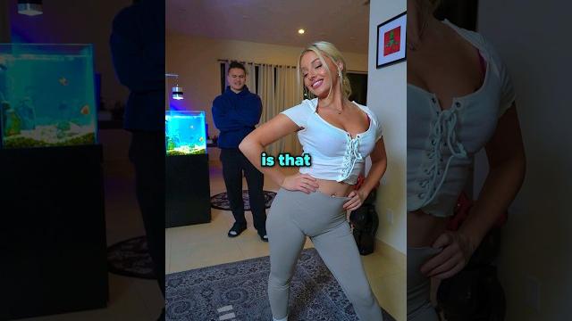 Butt pads prank on boyfriend Butt pads prank on boyfriend