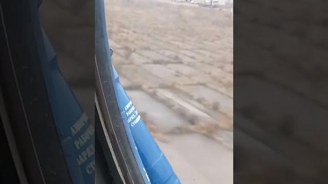 Взлет вертолета ми-8/вид изнутри Взлет вертолета ми-8/вид изнутри