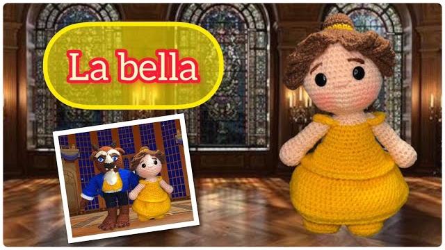 Como tejer a bella de la bella y la bestia de disney amigurumi paso a paso tutorial crochet Como tejer a bella de la bella y la bestia de disney amigurumi paso a paso tutorial crochet