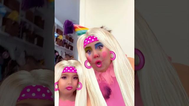 We turned into barbies!! niko & navey grow long hair & pretend to be their favorite barbies! #adley We turned into barbies!! niko & navey grow long hair & pretend to be their favorite barbies! #adley