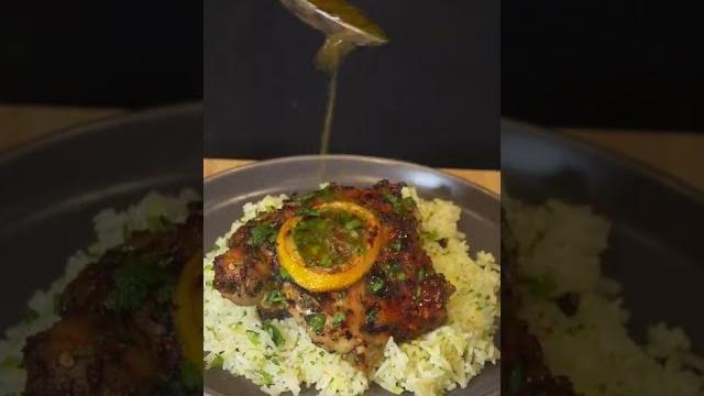 Oven baked lemon crusted chicken - #shorts Oven baked lemon crusted chicken - #shorts