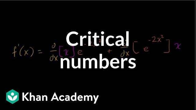 Finding critical points | using derivatives to analyze functions | ap calculus ab | khan academy Finding critical points | using derivatives to analyze functions | ap calculus ab | khan academy