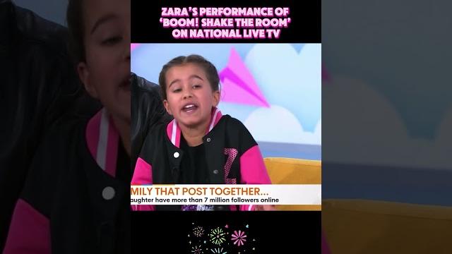 Zara doing her thing on live tv Zara doing her thing on live tv
