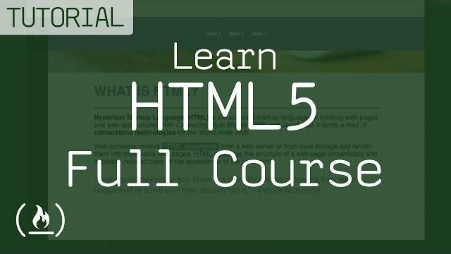 Learn html5 - full course with code samples Learn html5 - full course with code samples