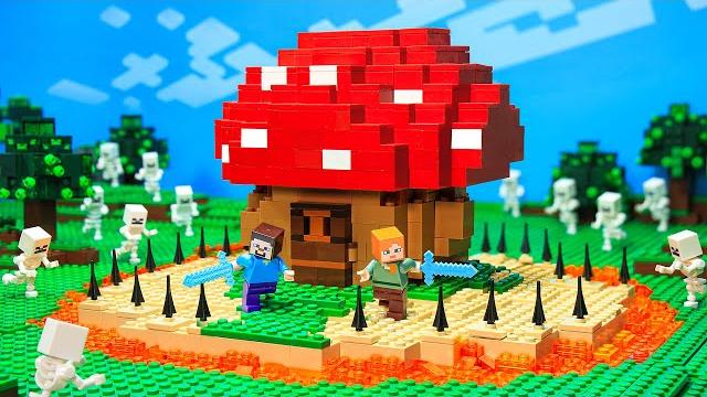 100 дней в мире лего майнкрафт - алекс и стив лайф | лучшее из brickmine #2 100 дней в мире лего майнкрафт - алекс и стив лайф | лучшее из brickmine #2