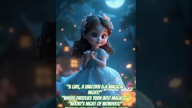 "noori and the moonlight unicorn""the girl with the glowing hands" "fireflies and friendship" "noori and the moonlight unicorn""the girl with the glowing hands" "fireflies and friendship"