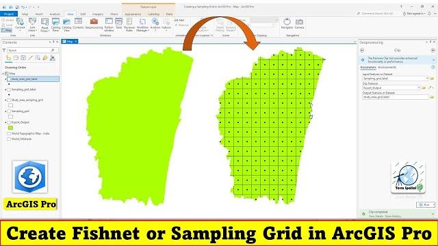 Create fishnet or sampling grids in arcgis pro Create fishnet or sampling grids in arcgis pro