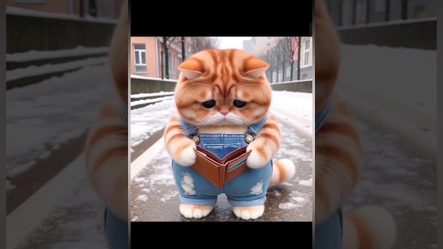 Грустный котик стал счастливым Грустный котик стал счастливым