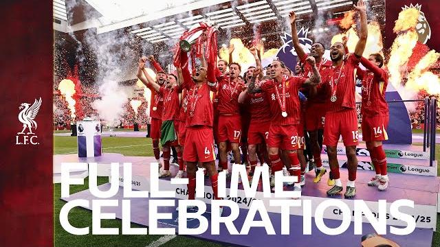 Liverpool fc's full-time celebrations | premier league winners! Liverpool fc's full-time celebrations | premier league winners!