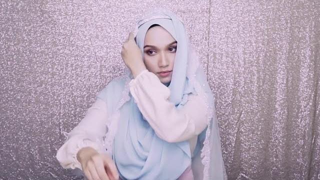 Bridal shawl tutorial chest covered shawl tutorial | malaysia hijab tutorial | tudung people Bridal shawl tutorial chest covered shawl tutorial | malaysia hijab tutorial | tudung people