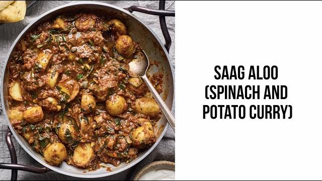 Easy saag aloo (spinach and potato curry) Easy saag aloo (spinach and potato curry)
