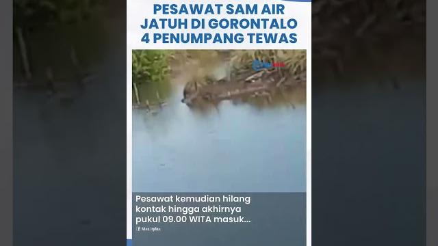 Viral video amatir detik-detik jatuhnya pesawat sam air di gorontalo, pesawat terbang sangat rendah Viral video amatir detik-detik jatuhnya pesawat sam air di gorontalo, pesawat terbang sangat rendah