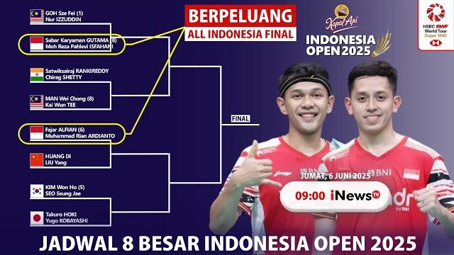Jadwal & head to head 8 besar indonesia open 2025. 𝗚𝗔𝗡𝗗𝗔 𝗣𝗨𝗧𝗥𝗔 𝗕𝗘𝗥𝗣𝗘𝗟𝗨𝗔𝗡𝗚 𝗔𝗟𝗟 𝗜𝗡𝗗𝗢𝗡𝗘𝗦𝗜𝗔 𝗙𝗜𝗡𝗔𝗟! Jadwal & head to head 8 besar indonesia open 2025. 𝗚𝗔𝗡𝗗𝗔 𝗣𝗨𝗧𝗥𝗔 𝗕𝗘𝗥𝗣𝗘𝗟𝗨𝗔𝗡𝗚 𝗔𝗟𝗟 𝗜𝗡𝗗𝗢𝗡𝗘𝗦𝗜𝗔 𝗙𝗜𝗡𝗔𝗟!