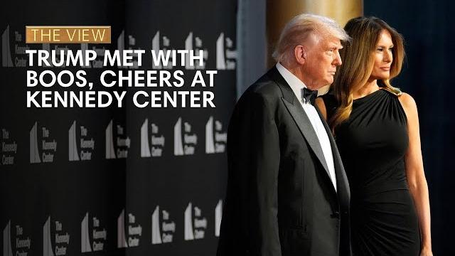 Trump met with boos, cheers at kennedy center | the view Trump met with boos, cheers at kennedy center | the view