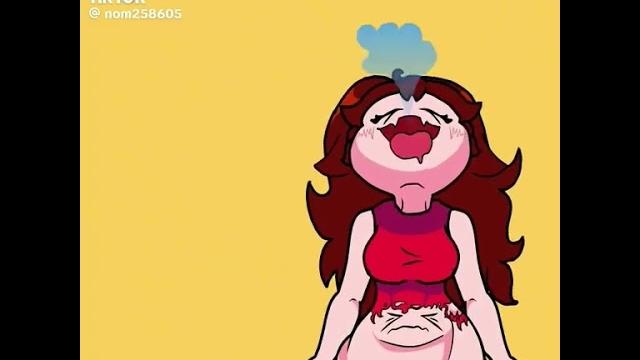 Girlfriend eats boyfriend. #animation #belly #vore Girlfriend eats boyfriend. #animation #belly #vore