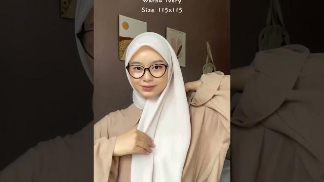 Tutorial hijab segi empat sehari hari simple rapih Tutorial hijab segi empat sehari hari simple rapih