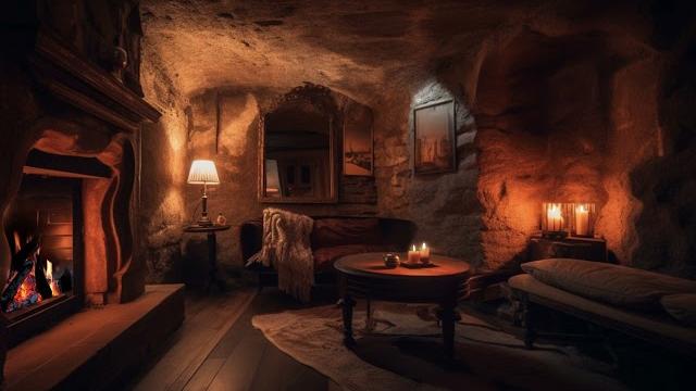 Cozy cave: a calm ambience with candles asmr Cozy cave: a calm ambience with candles asmr