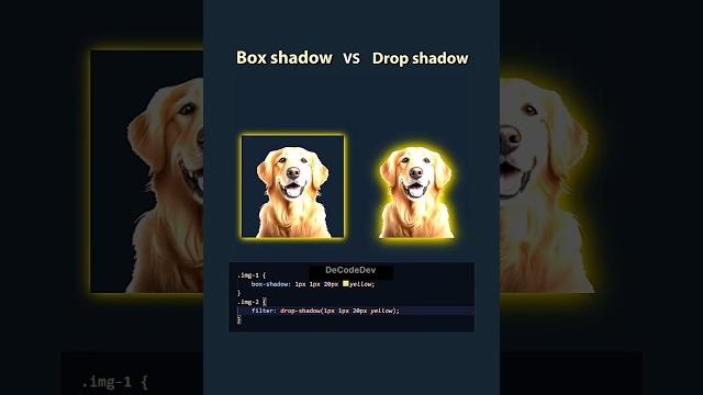 Box shadow vs drop shadow in css || solve it smart Box shadow vs drop shadow in css || solve it smart