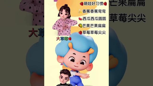 水果歌 幼儿手指游戏 早教 香蕉 西瓜 芒果 草莓 水果歌 幼儿手指游戏 早教 香蕉 西瓜 芒果 草莓
