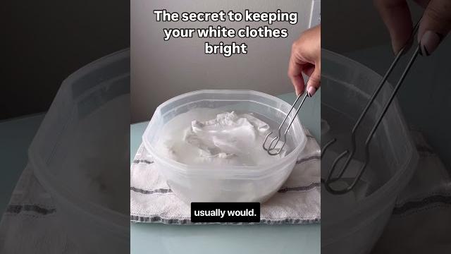 The secret to keeping your white clothes bright The secret to keeping your white clothes bright