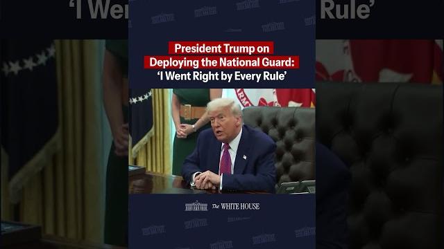 Potus speaks on deploying the national guard to california: 'i went right by every rule.' Potus speaks on deploying the national guard to california: 'i went right by every rule.'