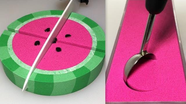 Very satisfying and relaxing compilation 109 kinetic sand asmr Very satisfying and relaxing compilation 109 kinetic sand asmr