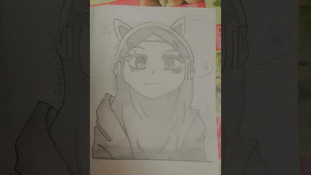Menggambar sendiri anime Menggambar sendiri anime