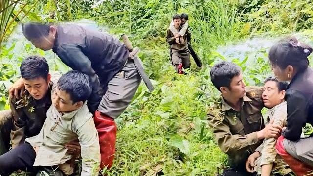 Nam finally found the man who was lost in the forest last night Nam finally found the man who was lost in the forest last night