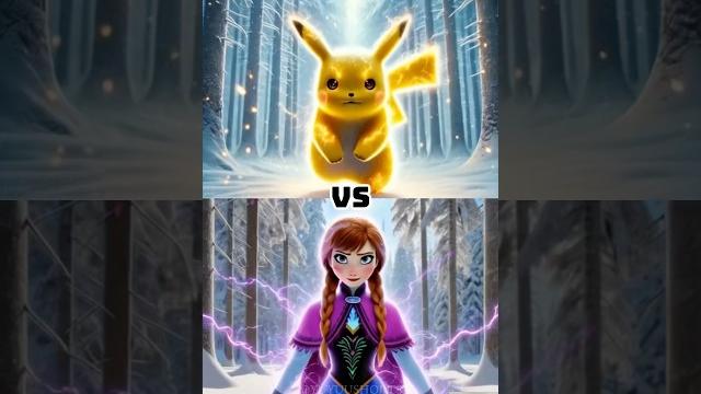 Pikachu vs elsa frozen, anna frozen and moana revenge battle #shorts Pikachu vs elsa frozen, anna frozen and moana revenge battle #shorts
