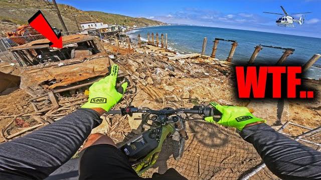 Riding deep into malibu wreckage left me shocked.. Riding deep into malibu wreckage left me shocked..