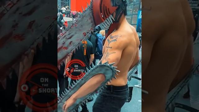 Denji after workout 🪚 chainsaw man cosplay #shorts Denji after workout 🪚 chainsaw man cosplay #shorts
