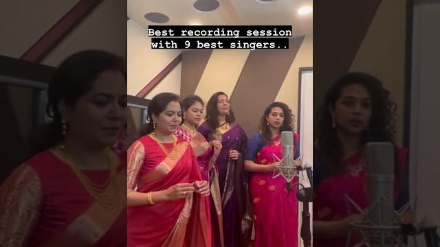 Best recording session | singer sunitha latest video | #ytshorts | upadrasta sunitha Best recording session | singer sunitha latest video | #ytshorts | upadrasta sunitha