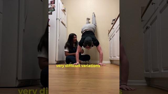 You can handstand push up. #shorts You can handstand push up. #shorts