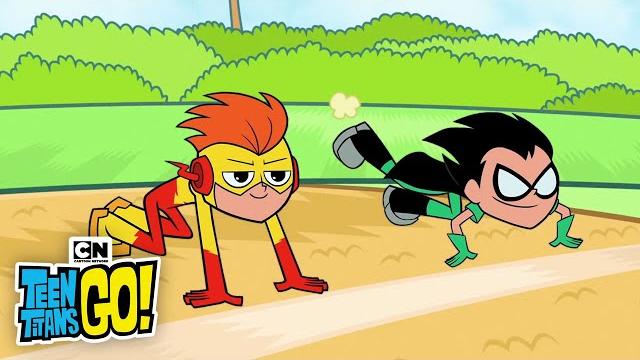 Robin kicks out the flash | teen titans go! | cartoon network Robin kicks out the flash | teen titans go! | cartoon network