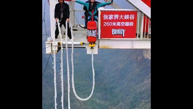 How can you miss such a wonderful bungee jumping?# aerial photography# bungee jumping# zhangjiajie How can you miss such a wonderful bungee jumping?# aerial photography# bungee jumping# zhangjiajie