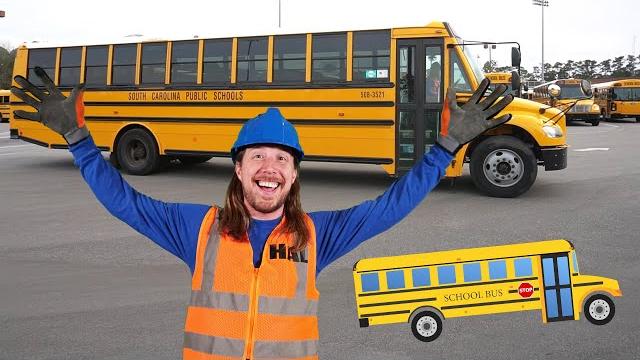 Handyman hal learns about school bus | school bus for kids Handyman hal learns about school bus | school bus for kids