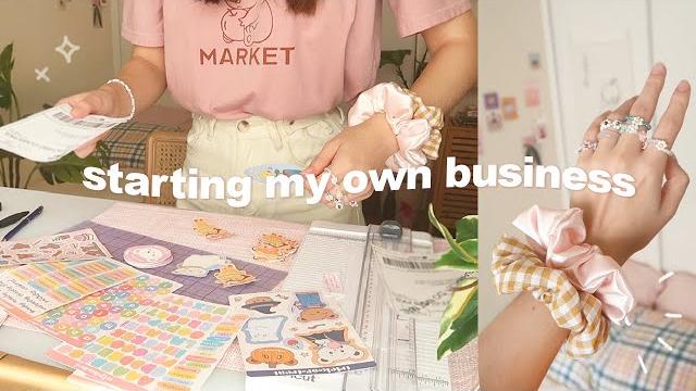 Starting my own business preparing for shop launch, designing stickers, scrunchies, jewelry, art Starting my own business preparing for shop launch, designing stickers, scrunchies, jewelry, art