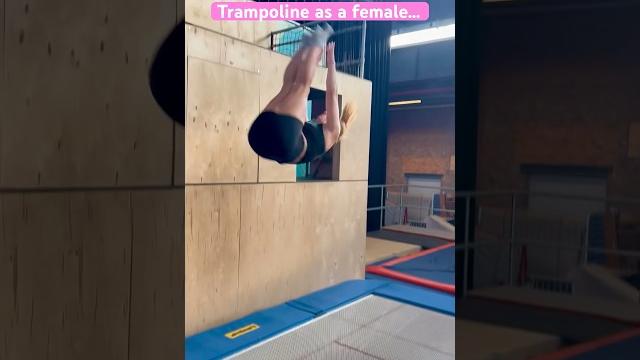 Girl problems #oops #funny #trampoline Girl problems #oops #funny #trampoline