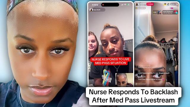 Tiktok nurse responds after live med pass situation Tiktok nurse responds after live med pass situation