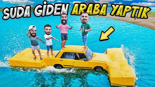Suda gi̇den araba yaptik/ doğada hayatta kalma Suda gi̇den araba yaptik/ doğada hayatta kalma