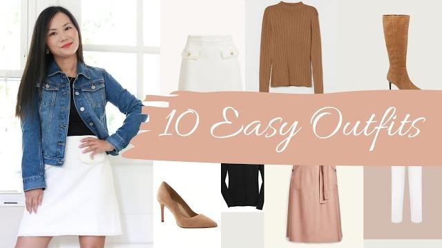 One denim jacket, 10 fall outfits (in 6 minutes) One denim jacket, 10 fall outfits (in 6 minutes)