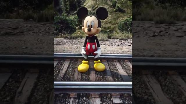 Mickey mouse meets thomas the train engine #shorts Mickey mouse meets thomas the train engine #shorts