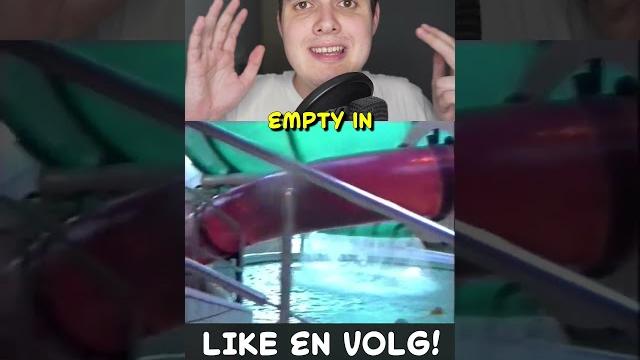 The scary underwater slide..! The scary underwater slide..!