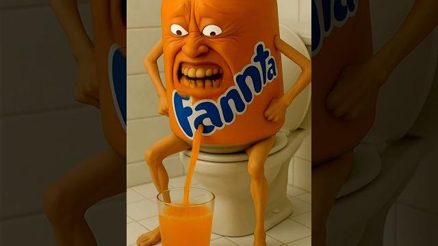 Fanta is sitting on the toilet ️ Fanta is sitting on the toilet ️