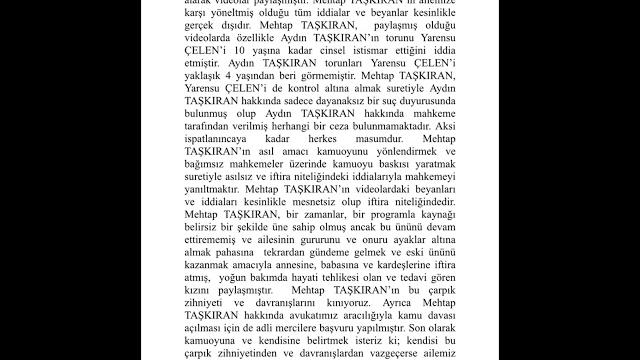 Mehtap taşkıran’ın i̇ftiraları Mehtap taşkıran’ın i̇ftiraları