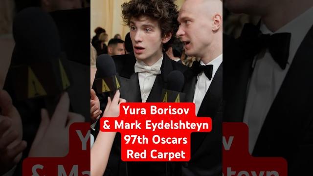 Yura borisov & mark eydelshteyn talk chicken nuggets vs steaks w/ amelia | 97th oscars red carpet Yura borisov & mark eydelshteyn talk chicken nuggets vs steaks w/ amelia | 97th oscars red carpet