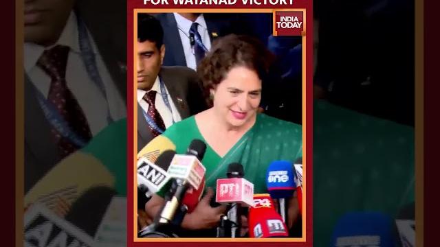 Priyanka gandhi reacts on wayanad by-poll victory, thanks rahul for his contribution and hard work Priyanka gandhi reacts on wayanad by-poll victory, thanks rahul for his contribution and hard work