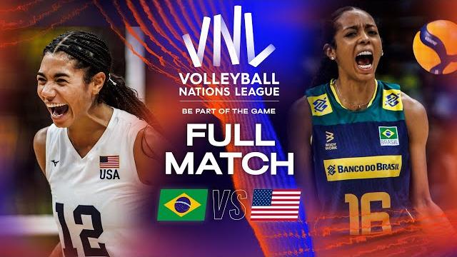 Thompson’s secret to outplaying brazil! - brazil vs. usa - full match | women's vnl 2023 Thompson’s secret to outplaying brazil! - brazil vs. usa - full match | women's vnl 2023