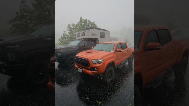This hail storm came out of nowhere! #shorts This hail storm came out of nowhere! #shorts