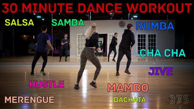 Easy to follow 30 minute dance workout view from the back (salsa, bachata, merengue, mambo and more) Easy to follow 30 minute dance workout view from the back (salsa, bachata, merengue, mambo and more)